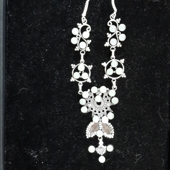 New Stunning Chalcedony 925 Silver Necklace. - Picture 5 of 6